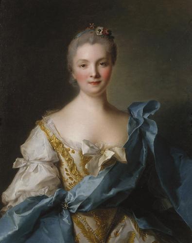 Jean Marc Nattier Madame de La Porte oil painting image